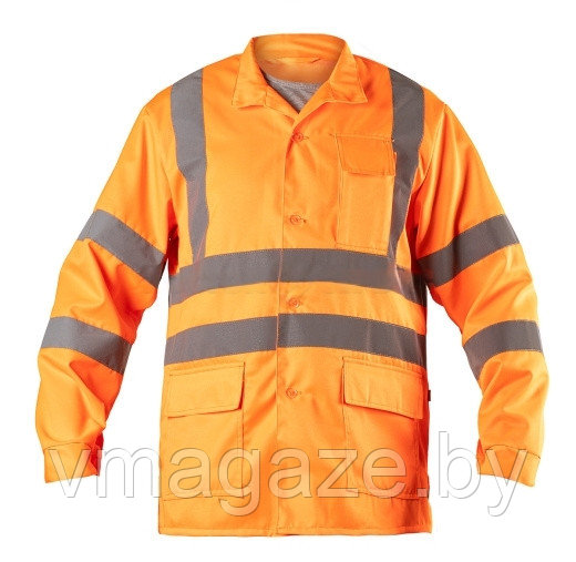 Рубашка мужская специальная сигнальная повышенной видимости (цвет оранжевый) - фото 1 - id-p224489265