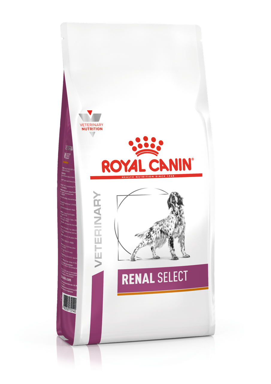 Сухой корм-диета Royal Canin Renal Select для собак средних и крупных пород с хронической болезнью почек 2кг.