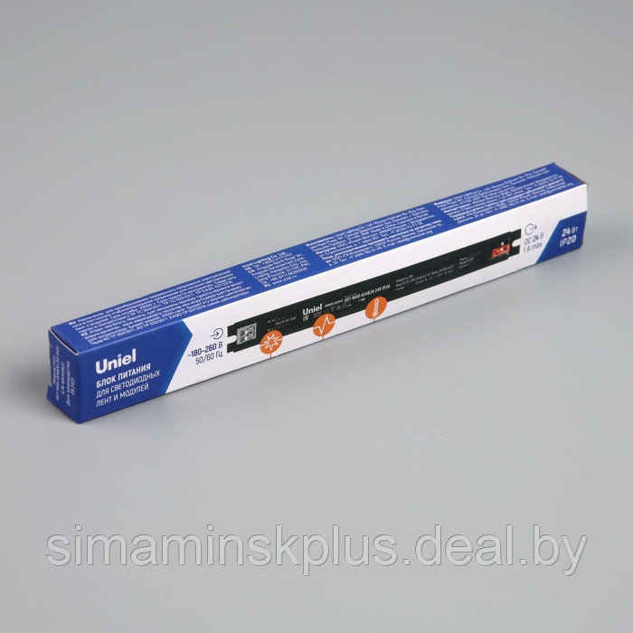 Ультратонкий блок питания для светодиодных лент и модулей Uniel PRO, 24 Вт, 24 В, IP20 - фото 6 - id-p224489327