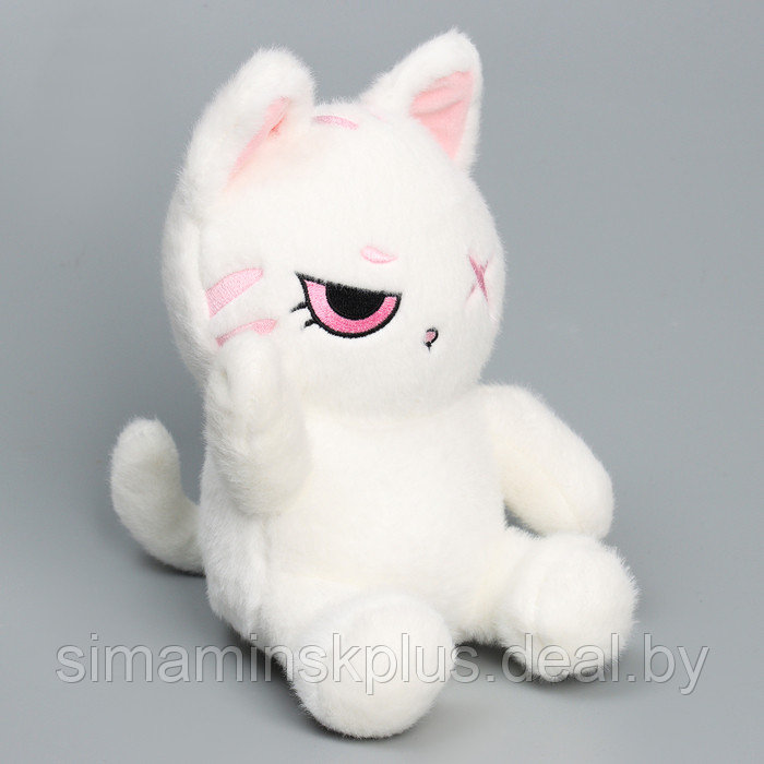 Мягкая игрушка "Кот", 20 см, цвет белый - фото 2 - id-p224490729
