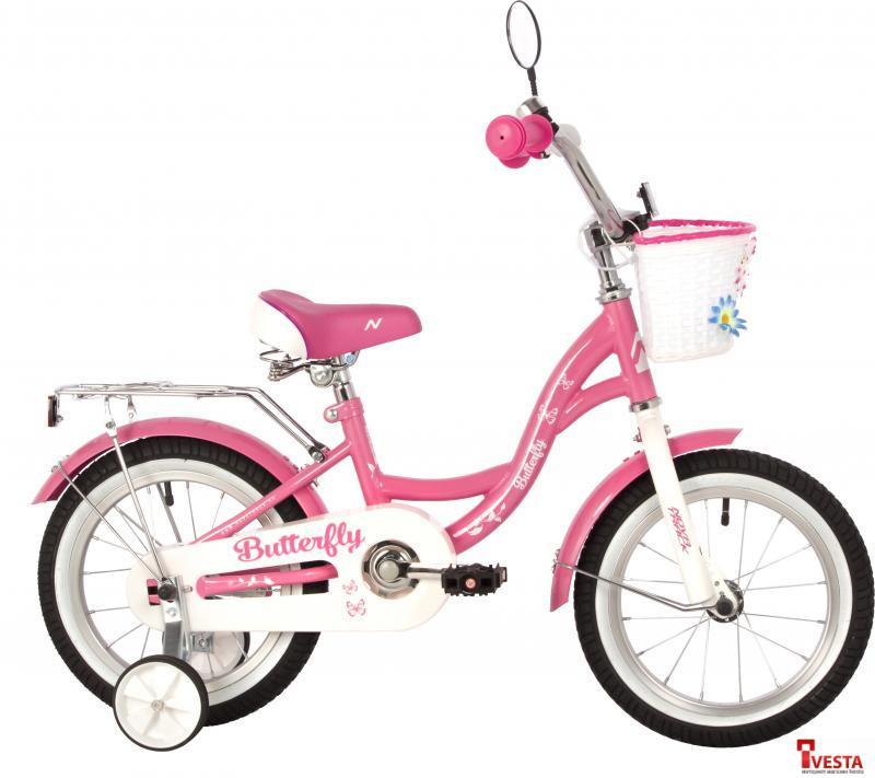 Детские велосипеды Novatrack Butterfly 14 2023 147BUTTERFLY.PN23 (розовый)