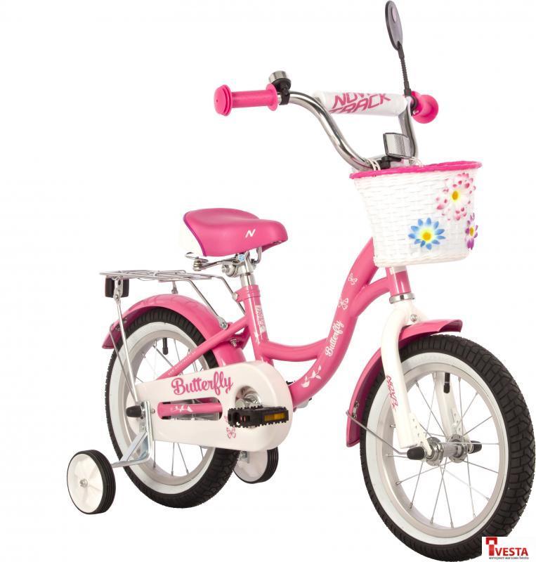 Детские велосипеды Novatrack Butterfly 14 2023 147BUTTERFLY.PN23 (розовый) - фото 2 - id-p224491890
