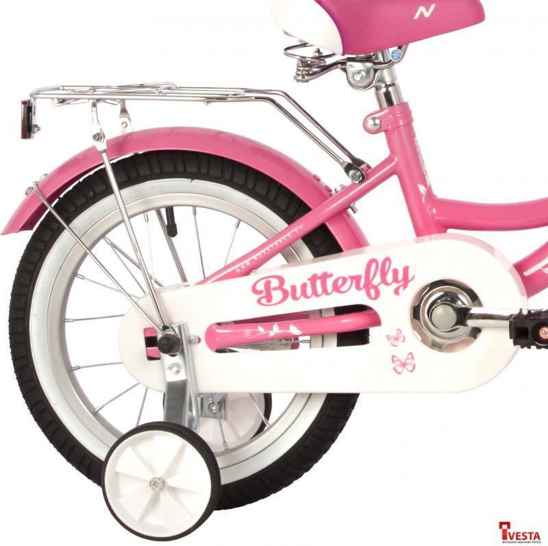 Детские велосипеды Novatrack Butterfly 14 2023 147BUTTERFLY.PN23 (розовый) - фото 7 - id-p224491890