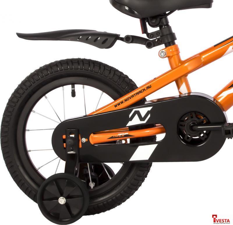 Детские велосипеды Novatrack Juster 14 2023 145JUSTER.OR23 (оранжевый) - фото 4 - id-p224491891