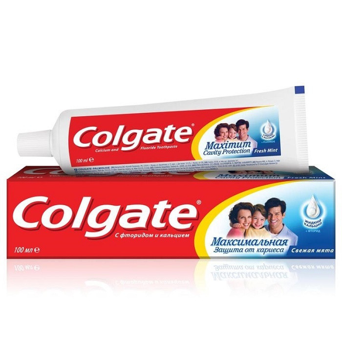 Colgate паста зубная Макс.защита от кариеса Свежая мята 100мл - фото 1 - id-p224492075