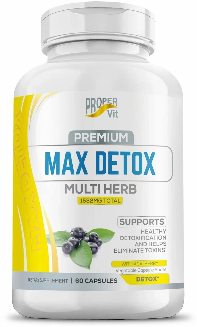 Комплекс Premium Max Detox Multi Herb 1532mg Proper Vit, 60 капс. - фото 1 - id-p224492140