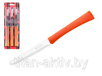Набор ножей столовых, 3шт., серия INOVA D+, коралловые оранжевые, DI SOLLE (Супер цена! Длина: 217 м