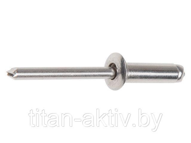 Заклепка вытяжная 4.8х10 мм нерж.сталь (А2), DIN 7337 (250 шт в уп.) (STARFIX)