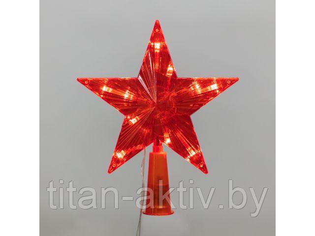 Фигура на елку ""Звезда"" 15см, 10LED, красный цвет, постоянное свечение (Тип питания: 230В) (NEON-N