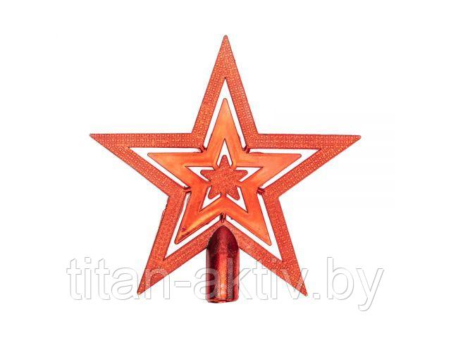 Фигура на елку ""Звезда"" 20см, цвет красный (NEON-NIGHT) - фото 1 - id-p224297208