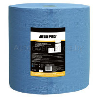 Двухслойные очищающие бумажные салфетки. 35х38 см. Цвет: синий /рулон 1000 шт