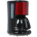 Кофеварка Tefal CM 361Е38, капельная, 1000 Вт, 1.25 л, чёрно-красная, фото 2