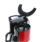 Кофеварка Tefal CM 361Е38, капельная, 1000 Вт, 1.25 л, чёрно-красная, фото 4