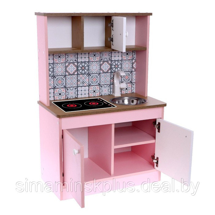 Игровая мебель «Детская кухня «Розовая плитка» - фото 3 - id-p224496033