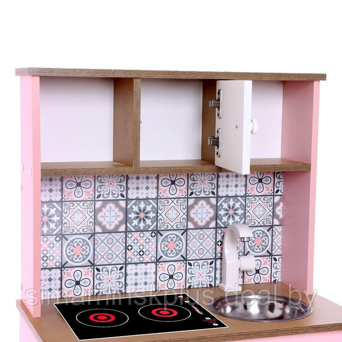 Игровая мебель «Детская кухня «Розовая плитка» - фото 4 - id-p224496033