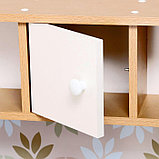 Игровая мебель «Детская кухня», цвет корпуса бело-бежевый, цвет фасада бело-розовый, фартук цветы, фото 5