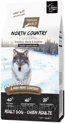 Сухой корм для собак Natura Wild Dog North Country с птицей контроль веса / 795028 - фото 1 - id-p224496754