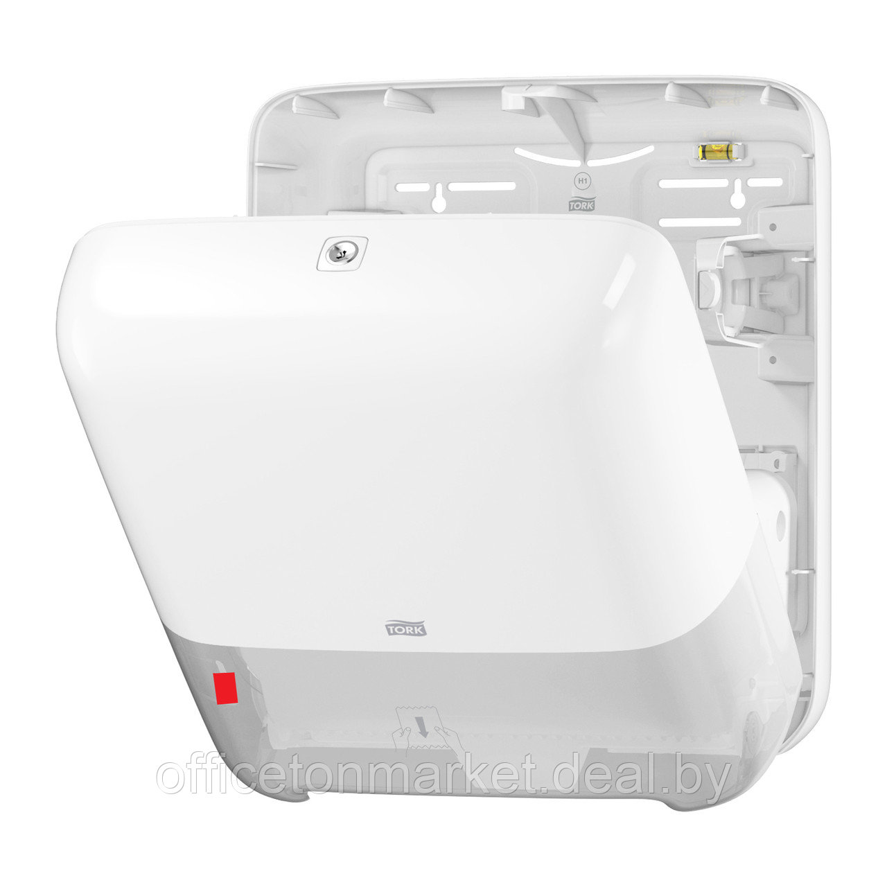 Диспенсер для полотенец в рулонах "Tork Matic H1", ABS-пластик, белый (551000-62) - фото 2 - id-p137122798