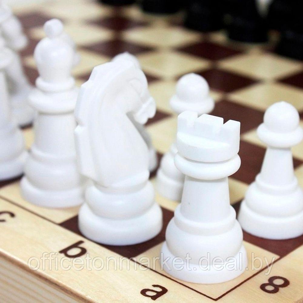 Игра настольная "Шахматы и шашки пластмассовые в деревянной упаковке" - фото 2 - id-p224495344