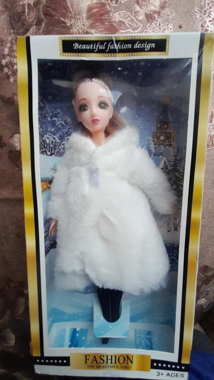 детская Кукла Шарнирная аналог барби в шубе YX-622 - фото 1 - id-p117015670