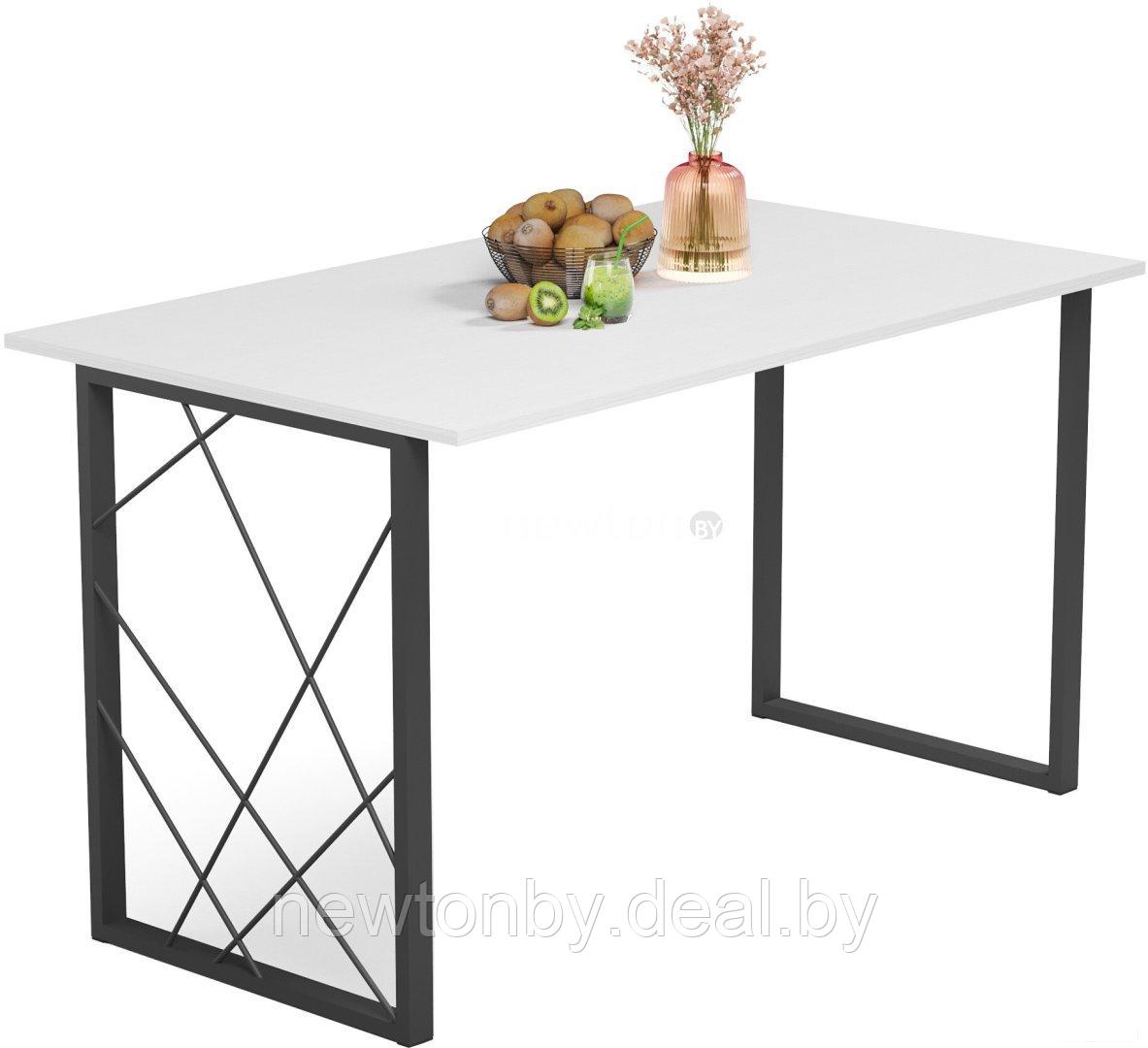 Кухонный стол Mio Tesoro Wasabi 120x70 (белый/черный) - фото 1 - id-p224498186