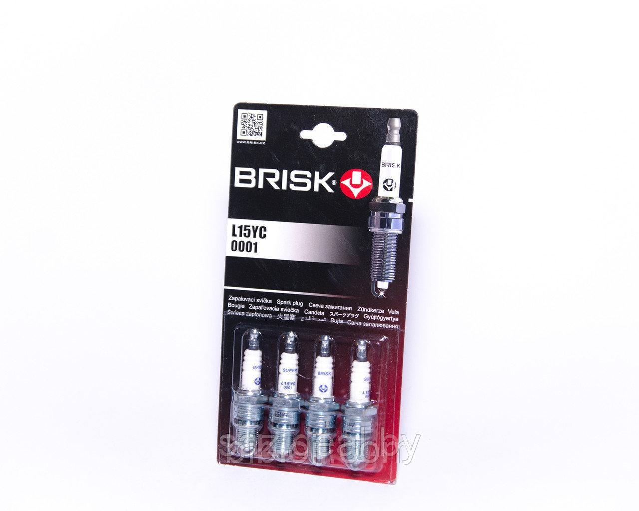 Свеча зажигания длинная юбка (к-т 4 шт.) Brisk Super LR17YC EURO III 405-409 дв. - фото 1 - id-p164946597