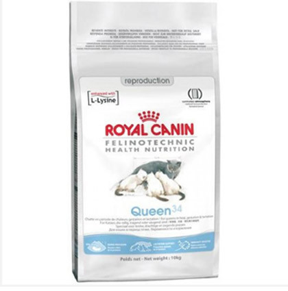Сухой корм Royal Canin Queen 34 для беременных и кормящих кошек 4кг.