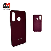 Чехол Huawei P30 Lite/Nova 4E/Honor 20S Silicone Case, цвет марсала