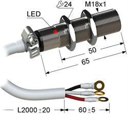 Индуктивный бесконтактный датчик PS2A-18M80-5B21-Z