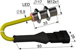 Индуктивный бесконтактный датчик PS2A-12M33-4B11-K3A