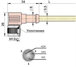 Соединитель с прямой штекерной четырехконтактной частью разъема М12 С29L2,0.7 - фото 2 - id-p224503008