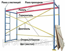 Секция строительных лесов ЛРСП-40 (без настила)