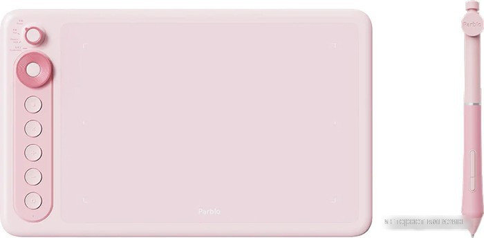 Графический планшет Parblo Intangbo X7 (розовый), фото 2