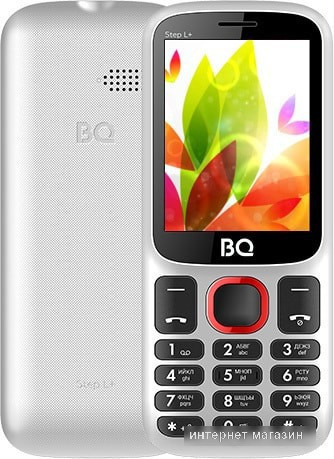 Мобильный телефон BQ-Mobile BQ-2440 Step L+ (белый/красный) - фото 1 - id-p224504026