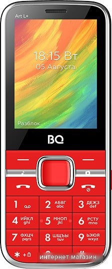 Мобильный телефон BQ-Mobile BQ-2448 Art L+ (красный) - фото 2 - id-p224504029