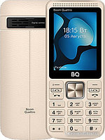 Кнопочный телефон BQ-Mobile BQ-2455 Boom Quattro (золотистый)