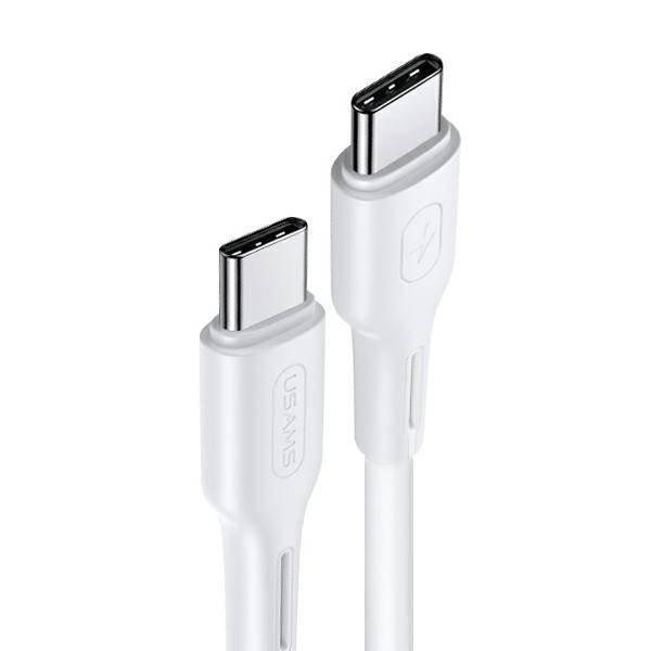 Кабель Usams U43 USB Type-C - Type-C SJ459USB02 5A 100W 1.2м белый