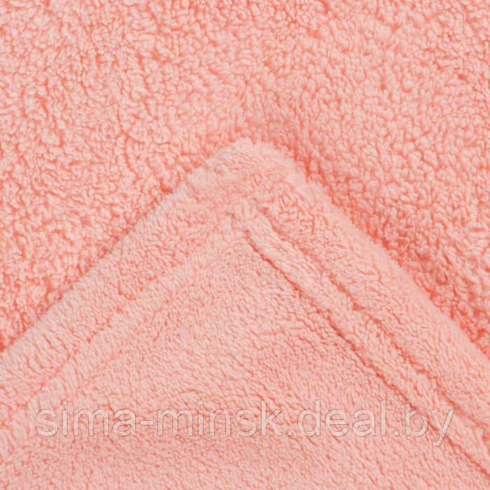 Полотенце с капюшоном Крошка Я, цвет розовый, 67х120 см, 100% п/э, 280 г/м2 - фото 5 - id-p224504543