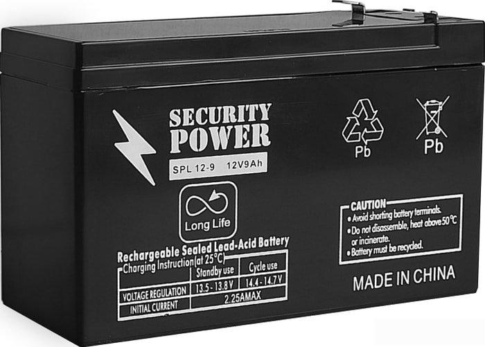 Аккумулятор для ИБП Security Power SPL 12-9 F2 (12В/9 А·ч) - фото 1 - id-p224504920