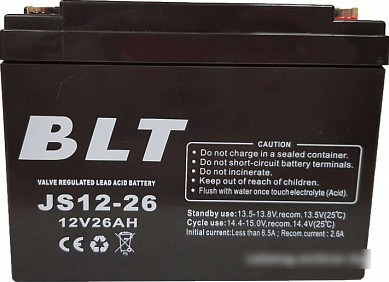 Аккумулятор для ИБП BLT JS12-26 (12В/26 А·ч) - фото 1 - id-p224504926