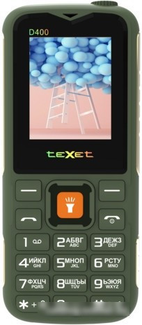 Кнопочный телефон TeXet TM-D400 (зеленый) - фото 2 - id-p224504865