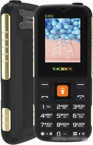 Кнопочный телефон TeXet TM-D400 (черный) - фото 1 - id-p224504866