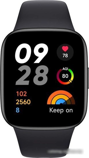 Умные часы Xiaomi Redmi Watch 3 Active (черный, международная версия) - фото 1 - id-p224504955