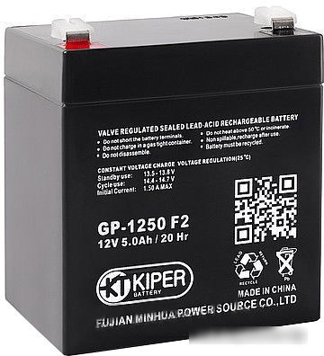 Аккумулятор для ИБП Kiper GP-1250 F2 (12В/5 А·ч) - фото 1 - id-p224504890