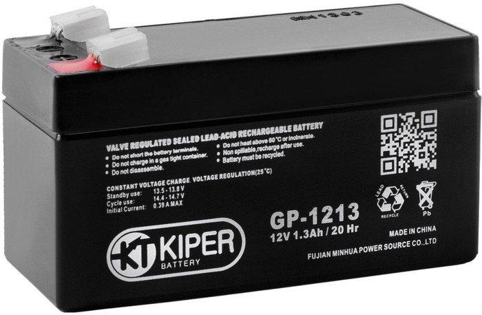 Аккумулятор для ИБП Kiper GP-1213 F1 (12В/1.3 А·ч) - фото 1 - id-p224504892