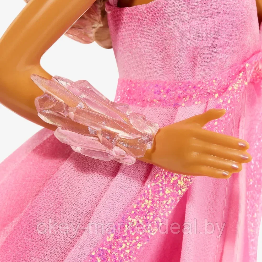 Коллекционная кукла Barbie Crystal Fantasy Collection Rose Quartz Doll 2022, HCB95 - фото 10 - id-p224505318