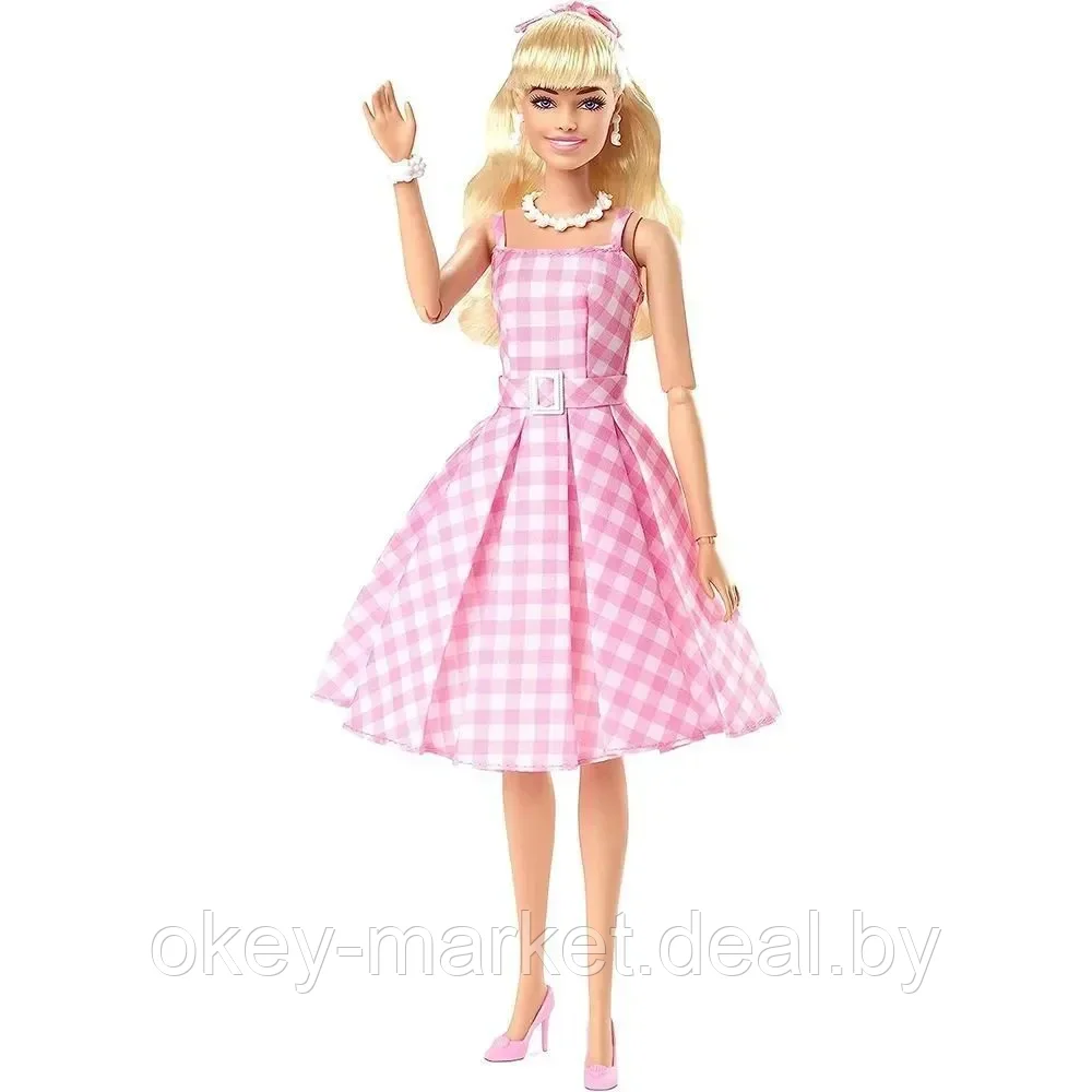 Кукла Barbie The Movie в клетчатом платье HPJ96 - фото 2 - id-p224505731