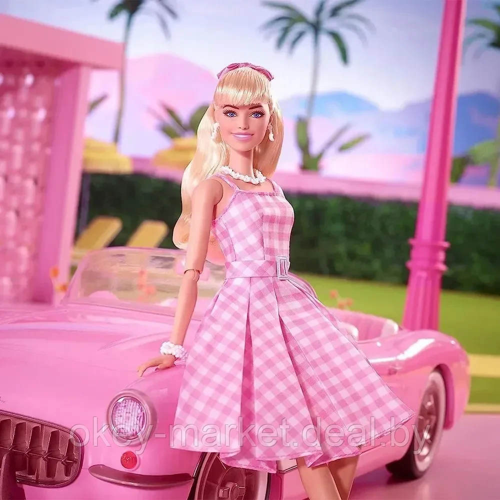 Кукла Barbie The Movie в клетчатом платье HPJ96 - фото 6 - id-p224505731