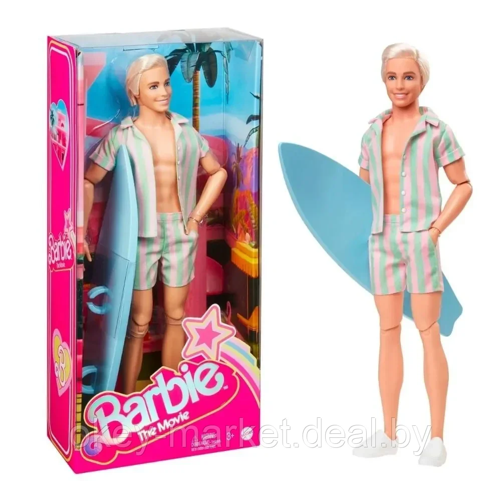 Кукла Barbie The Movie Кен с доской для серфинга HPJ97 - фото 6 - id-p224505747