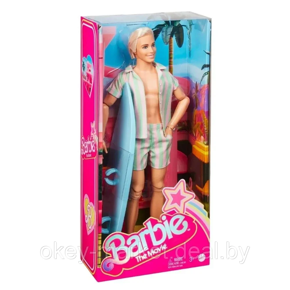 Кукла Barbie The Movie Кен с доской для серфинга HPJ97 - фото 8 - id-p224505747